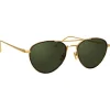 Linda Farrow - 739 C4 Aviator Sunglasses - Yellow Gold and Tortoiseshell - Eyewear - Avvenice^ Sunglasses & Eyewear