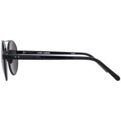 Linda Farrow - 559 C6 Aviator Sunglasses - Black - Eyewear - Avvenice