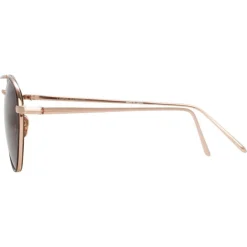 Linda Farrow - 739 C8 Aviator Sunglasses - Rose Gold and Tortoiseshell - Eyewear - Avvenice