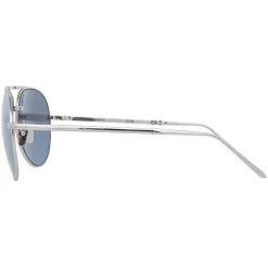 Linda Farrow - 518 C2 Aviator Sunglasses - White Gold - Eyewear - Avvenice