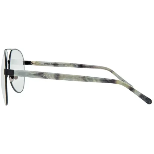 Linda Farrow - 533 C8 Aviator Optical Frames - Black - Eyewear - Avvenice