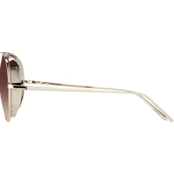 Linda Farrow - 426 C6 Aviator Sunglasses - Yellow Gold - Eyewear - Avvenice^ Sunglasses & Eyewear