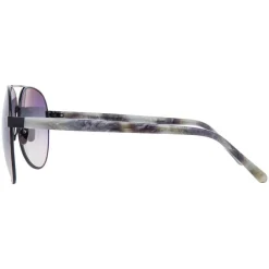 Linda Farrow - 533 C5 Aviator Sunglasses - Black - Eyewear - Avvenice^ Sunglasses & Eyewear