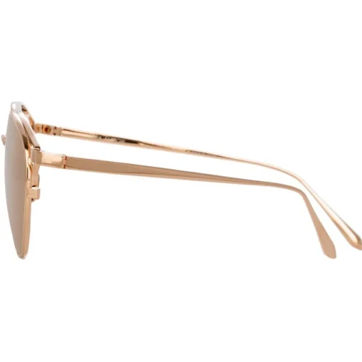 Linda Farrow - 804 C3 Aviator Sunglasses - Rose Gold - Eyewear - Avvenice^ Sunglasses & Eyewear