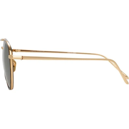 Linda Farrow - 739 C4 Aviator Sunglasses - Yellow Gold and Tortoiseshell - Eyewear - Avvenice^ Sunglasses & Eyewear