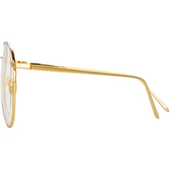 Linda Farrow - 744 C9 Aviator Optical Frames - Yellow Gold and White Gold - Eyewear - Avvenice^ Sunglasses & Eyewear