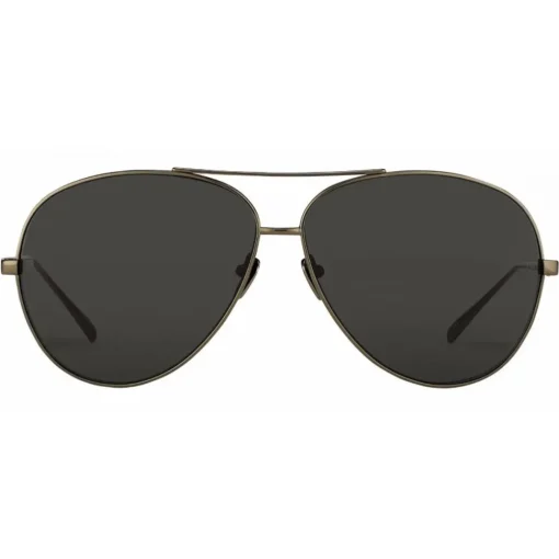 Linda Farrow - 398 C4 Aviator Sunglasses - Matt Yellow Gold - Eyewear - Kendall Jenner - Alessandra Ambrosio - Avvenice