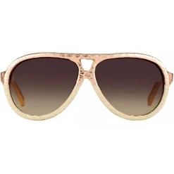 Linda Farrow - 149 C24 Aviator Sunglasses - Pink Snakeskin - Eyewear - Avvenice^ Sunglasses & Eyewear