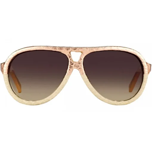 Linda Farrow - 149 C24 Aviator Sunglasses - Pink Snakeskin - Eyewear - Avvenice^ Sunglasses & Eyewear