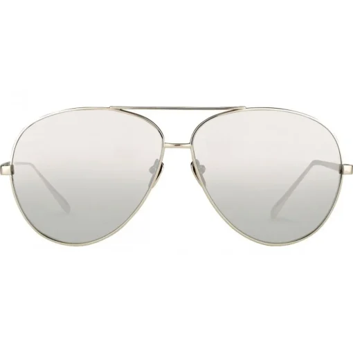 Linda Farrow - 398 C6 Aviator Sunglasses - Matt Yellow Gold - Eyewear - Kendall Jenner - Alessandra Ambrosio - Avvenice^ Sunglasses & Eyewear