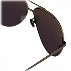 Linda Farrow - 398 C4 Aviator Sunglasses - Matt Yellow Gold - Eyewear - Kendall Jenner - Alessandra Ambrosio - Avvenice