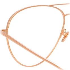 Linda Farrow - 751 C3 Aviator Optical Frames - Rose Gold - Eyewear - Avvenice