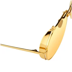 Linda Farrow - 426 C1 Aviator Sunglasses - Yellow Gold - Eyewear - Avvenice^ Sunglasses & Eyewear