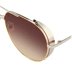 Linda Farrow - 426 C6 Aviator Sunglasses - Yellow Gold - Eyewear - Avvenice^ Sunglasses & Eyewear