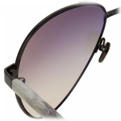 Linda Farrow - 533 C5 Aviator Sunglasses - Black - Eyewear - Avvenice^ Sunglasses & Eyewear