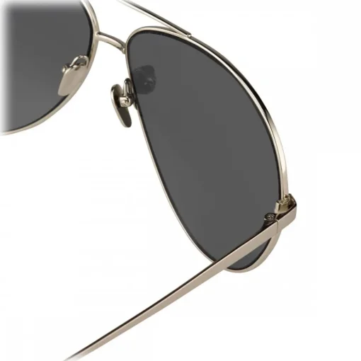 Linda Farrow - 398 C6 Aviator Sunglasses - Matt Yellow Gold - Eyewear - Kendall Jenner - Alessandra Ambrosio - Avvenice^ Sunglasses & Eyewear