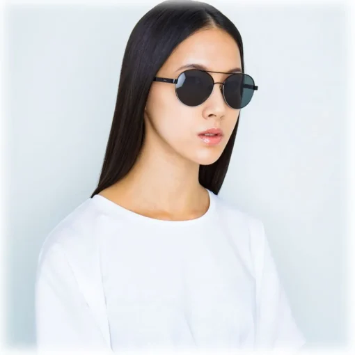 Linda Farrow - 559 C6 Aviator Sunglasses - Black - Eyewear - Avvenice