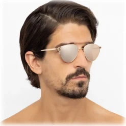 Linda Farrow - 804 C3 Aviator Sunglasses - Rose Gold - Eyewear - Avvenice^ Sunglasses & Eyewear