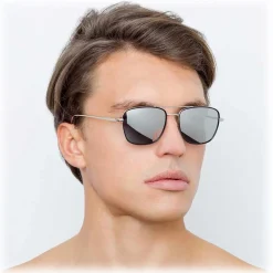 Linda Farrow - 559 C2 Aviator Sunglasses - White Gold & Black - Eyewear - Avvenice^ Sunglasses & Eyewear