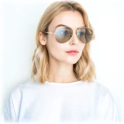 Linda Farrow - 594 C5 Aviator Sunglasses - Yellow Gold - Eyewear - Avvenice