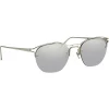 Linda Farrow - 538 C2 Browline Sunglasses - White Gold - Eyewear - Avvenice