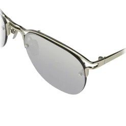 Linda Farrow - 538 C2 Browline Sunglasses - White Gold - Eyewear - Avvenice