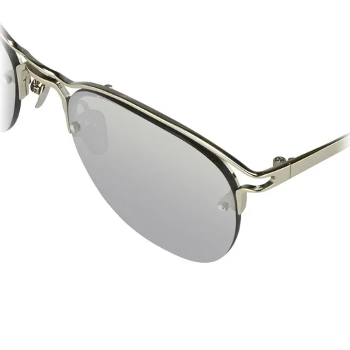 Linda Farrow - 538 C2 Browline Sunglasses - White Gold - Eyewear - Avvenice