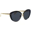 Linda Farrow - 579 C1 Cat Eye Sunglasses - Black - Eyewear - Avvenice
