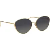 Linda Farrow - 508 C4 Cat Eye Sunglasses - Yellow Gold - Eyewear - Avvenice