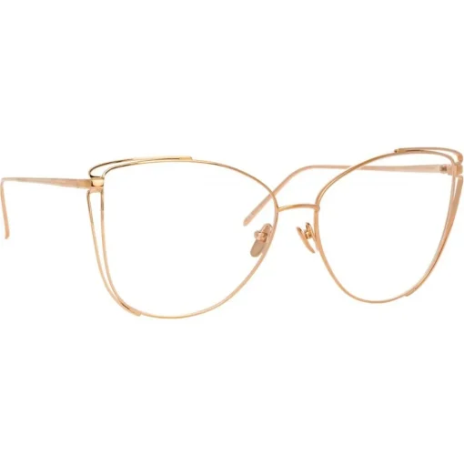 Linda Farrow - 809 C10 Cat Eye Optical Frames - Rose Gold - Eyewear - Avvenice