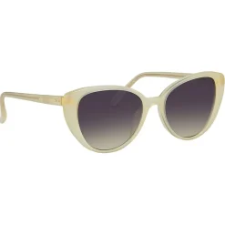 Linda Farrow - 517 C7 Cat Eye Sunglasses - Sherbet - Eyewear - Avvenice^ Sunglasses & Eyewear