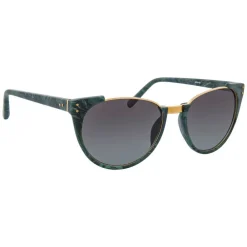 Linda Farrow - 136 C37 Cat Eye Sunglasses - Jade - Eyewear - Avvenice^ Sunglasses & Eyewear