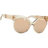 Linda Farrow - 388 C14 Cat Eye Sunglasses - Ash - Eyewear - Avvenice^ Sunglasses & Eyewear