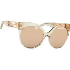 Linda Farrow - 388 C14 Cat Eye Sunglasses - Ash - Eyewear - Avvenice^ Sunglasses & Eyewear