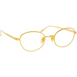 Linda Farrow - 796 C1 Cat Eye Optical Frames - Yellow Gold - Eyewear - Avvenice^ Sunglasses & Eyewear