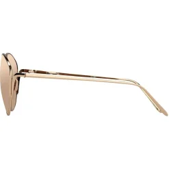 Linda Farrow - 508 C3 Cat Eye Sunglasses - Rose Gold - Eyewear - Avvenice