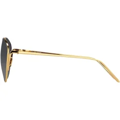 Linda Farrow - 508 C4 Cat Eye Sunglasses - Yellow Gold - Eyewear - Avvenice