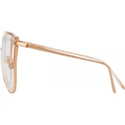 Linda Farrow - 809 C10 Cat Eye Optical Frames - Rose Gold - Eyewear - Avvenice