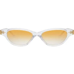 Linda Farrow - 965 C4 Cat Eye Sunglasses - Clear - Eyewear - Avvenice