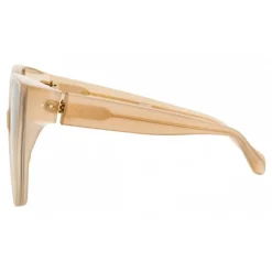Linda Farrow - 656 C8 Cat Eye Sunglasses - Milky Tobacco - Eyewear - Avvenice^ Sunglasses & Eyewear