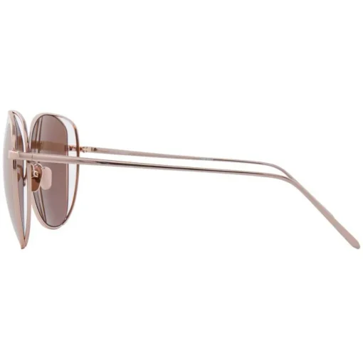 Linda Farrow - 566 C3 Cat Eye Sunglasses - Rose Gold - Eyewear - Avvenice^ Sunglasses & Eyewear