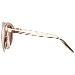 Linda Farrow - 579 C3 Cat Eye Sunglasses - Copper - Eyewear - Avvenice^ Sunglasses & Eyewear