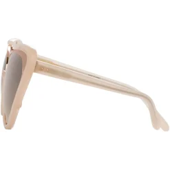Linda Farrow - 736 C6 Cat Eye Sunglasses - Milky Pink - Eyewear - Avvenice^ Sunglasses & Eyewear