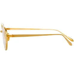 Linda Farrow - 796 C1 Cat Eye Optical Frames - Yellow Gold - Eyewear - Avvenice^ Sunglasses & Eyewear