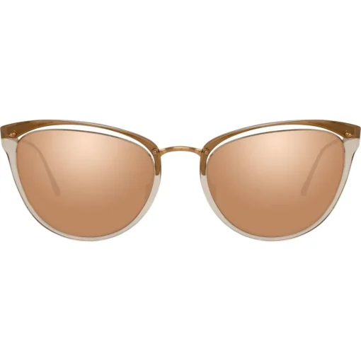 Linda Farrow - 683 C5 Cat Eye Sunglasses - Ash - Eyewear - Avvenice