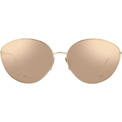 Linda Farrow - 508 C3 Cat Eye Sunglasses - Rose Gold - Eyewear - Avvenice