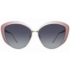Linda Farrow - 579 C4 Cat Eye Sunglasses - Pink - Eyewear - Avvenice