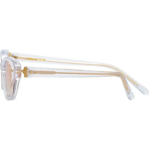 Linda Farrow - 965 C4 Cat Eye Sunglasses - Clear - Eyewear - Avvenice