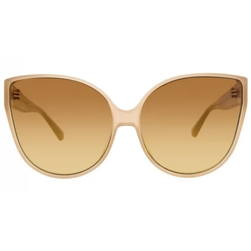 Linda Farrow - 656 C8 Cat Eye Sunglasses - Milky Tobacco - Eyewear - Avvenice^ Sunglasses & Eyewear