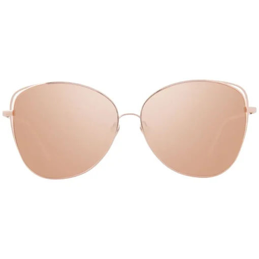Linda Farrow - 566 C3 Cat Eye Sunglasses - Rose Gold - Eyewear - Avvenice^ Sunglasses & Eyewear